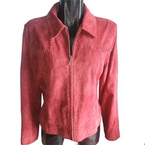 Scotts Suede Red Washable Suede Jacket XL